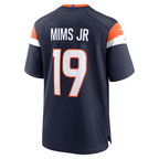 Silnrao D.Broncos #19 Marvin Mims Jr Navy Alternate Game Stitched Jerseys