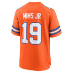 Silnrao D.Broncos #19 Marvin Mims Jr Orange Mile High Collection 1977 Throwback Player Game Stitched Jerseys
