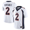 Silnrao D.Broncos #2 Patrick Surtain II Player White Vapor Untouchable Limited Stitched Jerseys