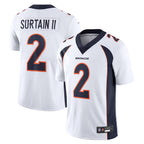 Silnrao D.Broncos #2 Patrick Surtain II Player White Vapor Untouchable Limited Stitched Jerseys