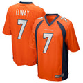 Silnrao D.Broncos #7 John Elway Player Orange Game Stitched Jerseys