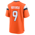 Silnrao D.Broncos #9 Talanoa Hufanga Orange Team Game Stitched Jerseys