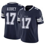 Silnrao D.Cowboys #17 Brandon Aubrey Player Navy Vapor F.U.S.E. Limited Stitched Jerseys