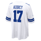 Silnrao D.Cowboys #17 Brandon Aubrey White Game Stitched Jerseys