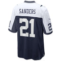 Silnrao D.Cowboys #21 Deion Sanders Player Navy Alternate Game Stitched Jerseys