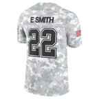 Silnrao D.Cowboys #22 Emmitt Smith Player Arctic Camo Salute to Service Limited Stitched Jerseys