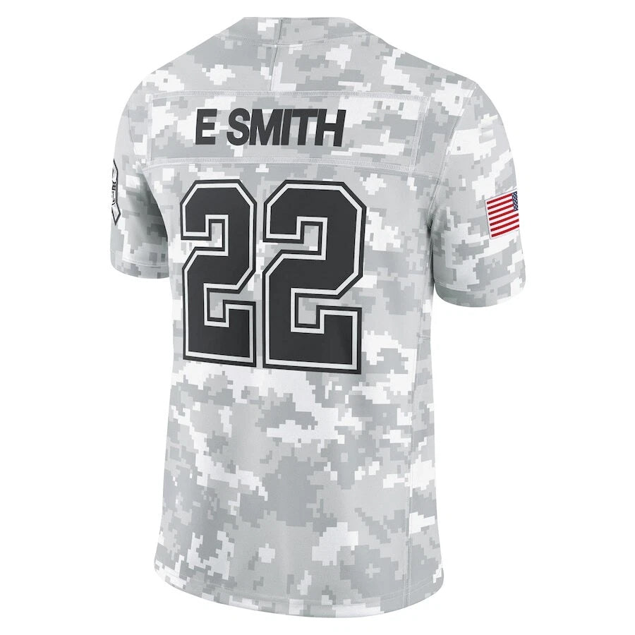 Silnrao D.Cowboys #22 Emmitt Smith Player Arctic Camo Salute to Service Limited Stitched Jerseys