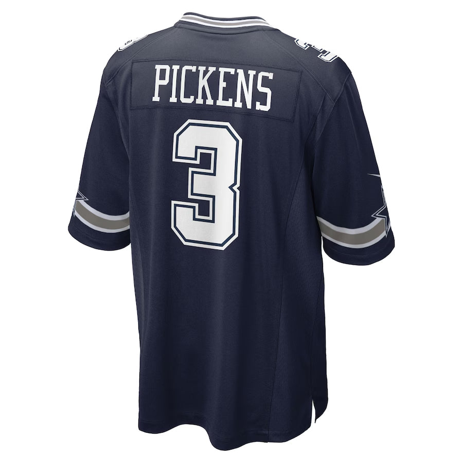 Silnrao D.Cowboys #3 George Pickens Player Navy Home Game Stitched Jerseys