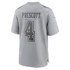 Silnrao D.Cowboys #4 Dak Prescott Gray Atmosphere Fashion Game  Stitched Jerseys
