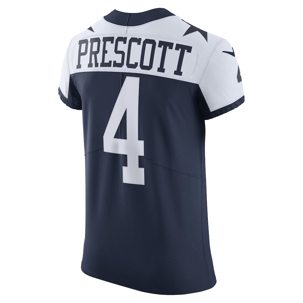 Silnrao D.Cowboys #4 Dak Prescott Navy Alternate Vapor Elite Player Stitched Jerseys