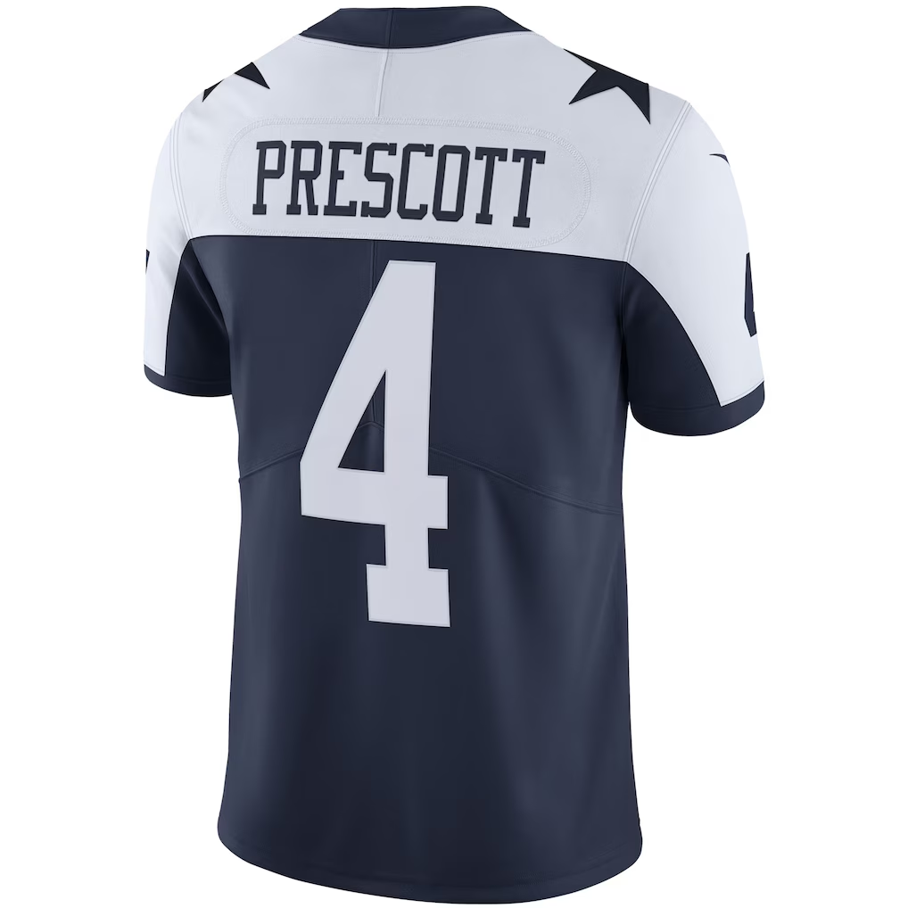 Silnrao D.Cowboys #4 Dak Prescott Navy Alternate Vapor Limited Stitched Jerseys