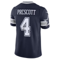 Silnrao D.Cowboys #4 Dak Prescott Navy Team Vapor F.U.S.E. Stitched Limited Stitched Jerseys