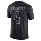 Silnrao D.Cowboys #4 Dak Prescott Player Black RFLCTV Limited Stitched Jerseys
