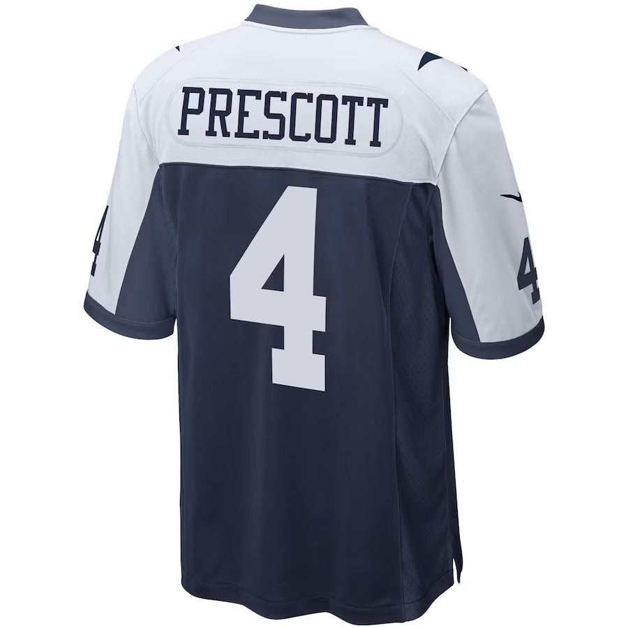Silnrao D.Cowboys #4 Dak Prescott Player Navy Alternate Game Stitched Jerseys