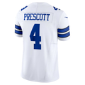 Silnrao D.Cowboys #4 Dak Prescott White Vapor F.U.S.E. Limited Stitched Jerseys