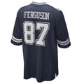 Silnrao D.Cowboys #87 Jake Ferguson Navy Game Jersey American Stitched Jerseys