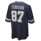 Silnrao D.Cowboys #87 Jake Ferguson Navy Game Jersey American Stitched Jerseys