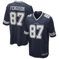 Silnrao D.Cowboys #87 Jake Ferguson Navy Game Jersey American Stitched  Jerseys