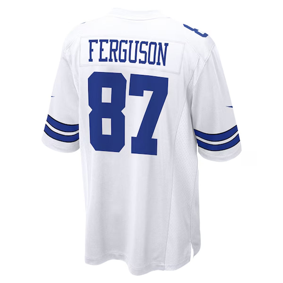 Silnrao D.Cowboys #87 Jake Ferguson Player White Home Game Stitched Jerseys
