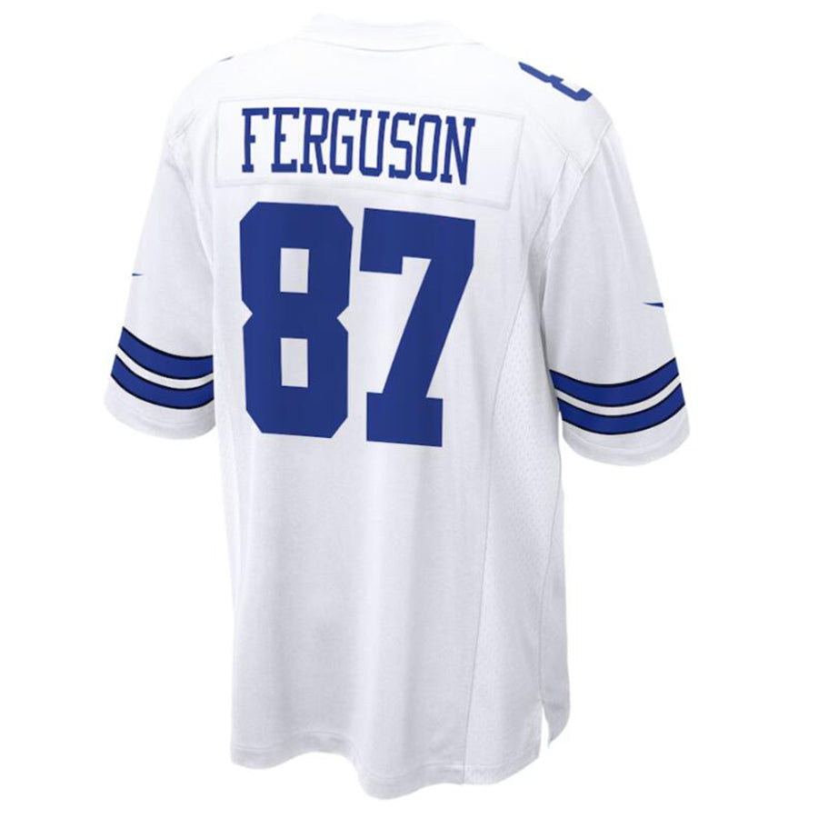 Silnrao D.Cowboys #87 Jake Ferguson White Game Jersey American Stitched Jerseys