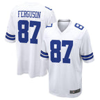 Silnrao D.Cowboys #87 Jake Ferguson White Game Jersey American Stitched Jerseys