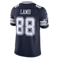 Silnrao D.Cowboys #88 CeeDee Lamb Navy Team Vapor F.U.S.E. Stitched Limited Stitched Jerseys