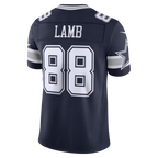 Silnrao D.Cowboys #88 CeeDee Lamb Navy Team Vapor F.U.S.E. Stitched Limited Stitched Jerseys