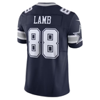 Silnrao D.Cowboys #88 CeeDee Lamb Navy Vapor F.U.S.E. Limited Stitched Jerseys-1