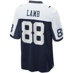Silnrao D.Cowboys #88 CeeDee Lamb Player Navy Alternate Home Game Stitched Jerseys