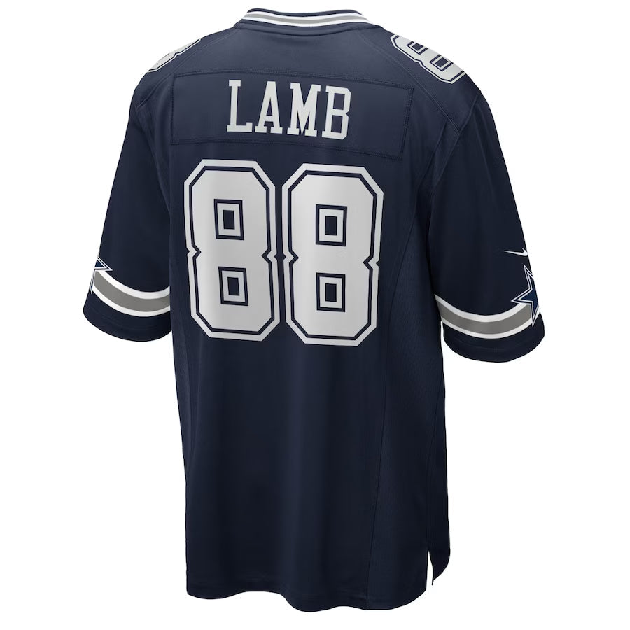Silnrao D.Cowboys #88 CeeDee Lamb Player Navy Home Game Stitched Jerseys