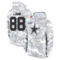 Silnrao D.Cowboys #88 CeeDee Lamb Player Salute to Service Hoodies Game Stitched Jerseys