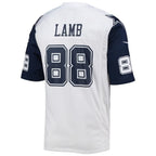 Silnrao D.Cowboys #88 CeeDee Lamb Player White Alternate Game Stitched Jerseys
