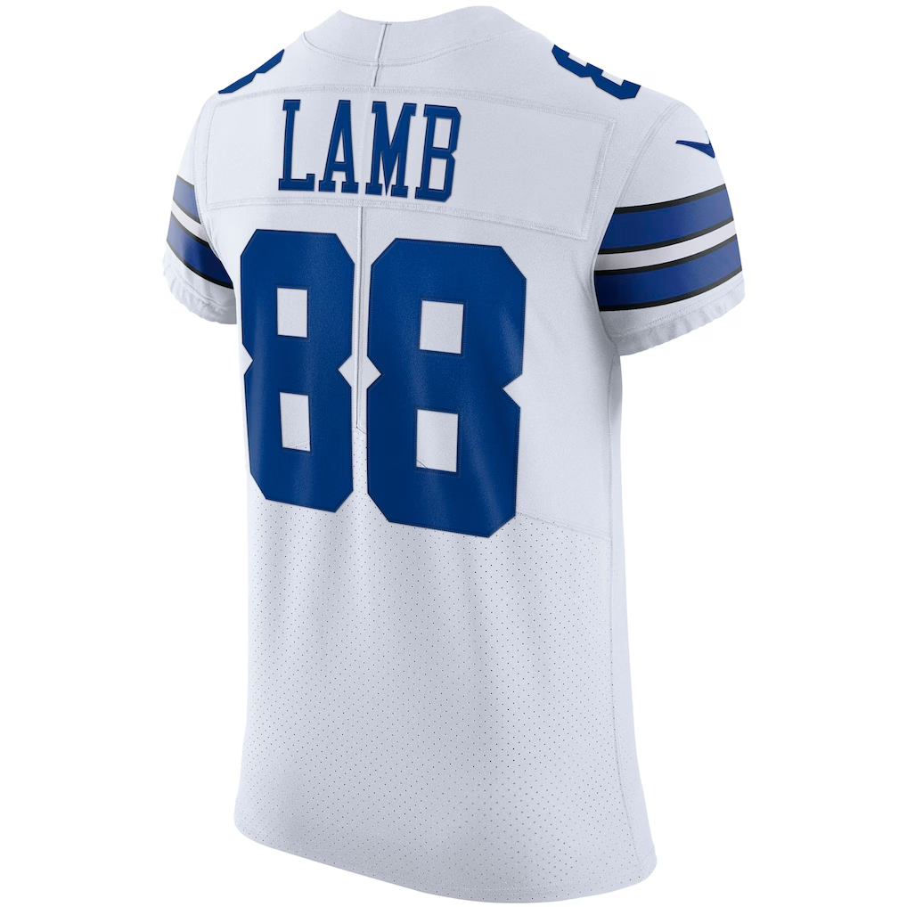 Silnrao D.Cowboys #88 CeeDee Lamb White Vapor Elite Jersey Stitched Jerseys