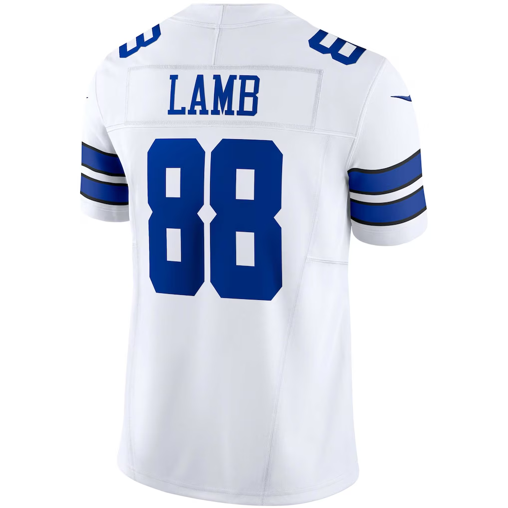 Silnrao D.Cowboys #88 CeeDee Lamb White Vapor F.U.S.E. Limited Stitched Jerseys