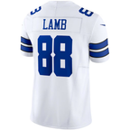 Silnrao D.Cowboys #88 CeeDee Lamb White Vapor F.U.S.E. Limited Stitched Jerseys