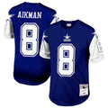 Silnrao D.Cowboys #8 Troy Aikman Navy Legacy Replica Jersey American Stitched  Jerseys