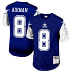 Silnrao D.Cowboys #8 Troy Aikman Navy Legacy Replica Jersey American Stitched  Jerseys