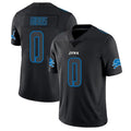 Silnrao D.Lions #0 Jahmyr Gibbs Player Black Limited Fashion Stitched Jerseys