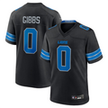 Silnrao D.Lions #0 Jahmyr Gibbs Player Black Replica Game Stitched Jerseys
