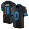 Silnrao D.Lions #0 Jahmyr Gibbs Player Black Vapor F.U.S.E. Limited Replica Stitched Jerseys