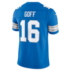 Silnrao D.Lions #16 Jared Goff Blue Team Vapor F.U.S.E. Stitched Limited Stitched Jerseys