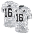 Silnrao D.Lions #16 Jared Goff Player Arctic Camo Salute to Service Limited Stitched Jerseys