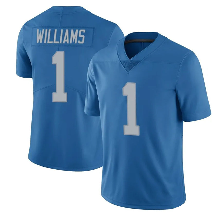 Silnrao D.Lions #1 Jameson Williams Player Brown Salute To Service Limited Stitched Jerseys