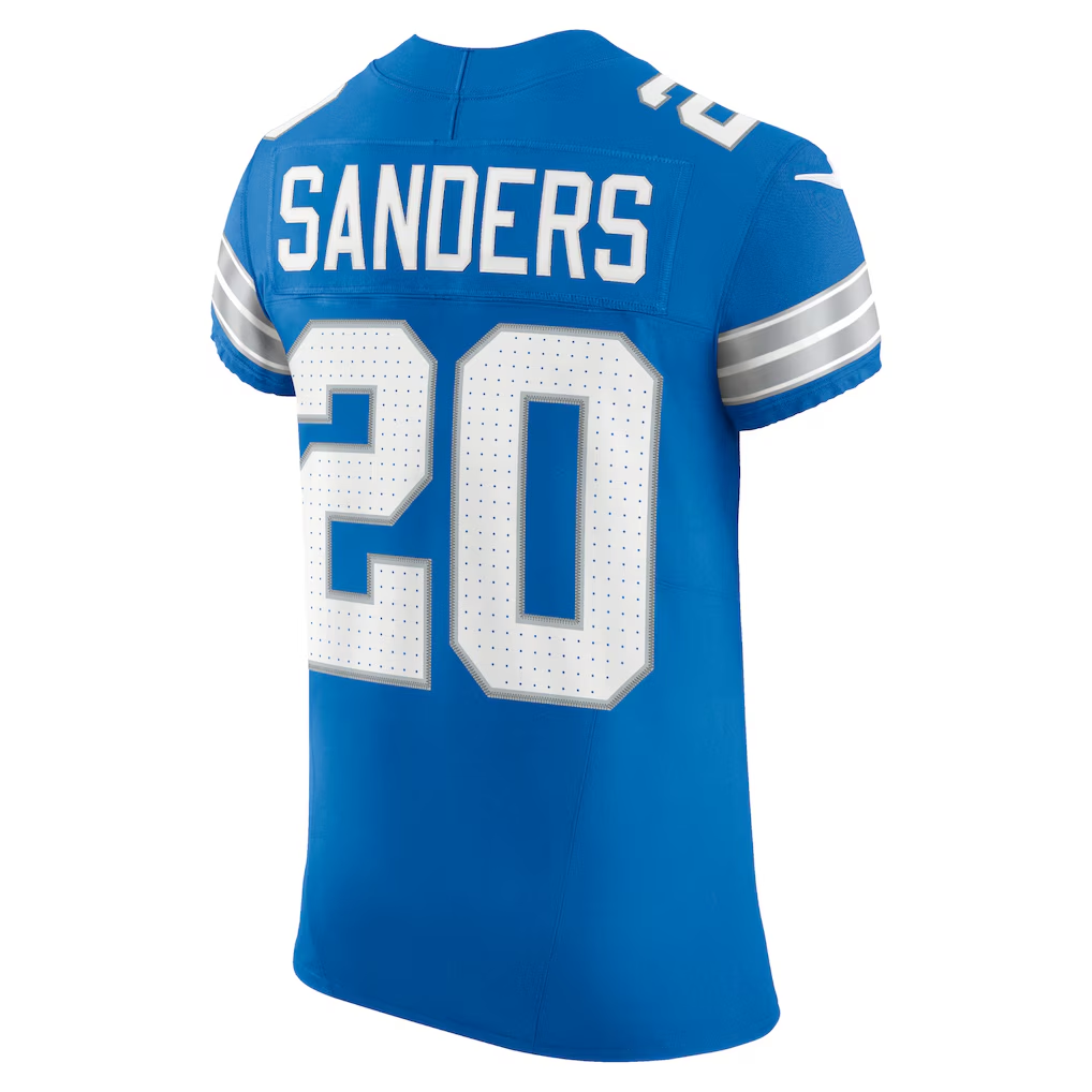 Silnrao D.Lions #20 Barry Sanders Blue Team Vapor F.U.S.E. Elite Stitched Jerseys