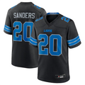 Silnrao D.Lions #20 Barry Sanders Player Black Game Stitched Jerseys