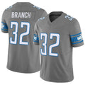 Silnrao D.Lions #32 Brian Branch Player Gray Vapor F.U.S.E. Limited Stitched Jerseys