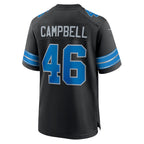 Silnrao D.Lions #46 Jack Campbell Black 2nd Alternate Game Stitched Jerseys