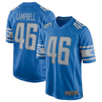 Silnrao D.Lions #46 Jack Campbell Blue 2023 Draft First Round Pick Game Stitched Jerseys