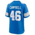 Silnrao D.Lions #46 Jack Campbell Blue 2nd Alternate Game Jersey American Stitched Jerseys