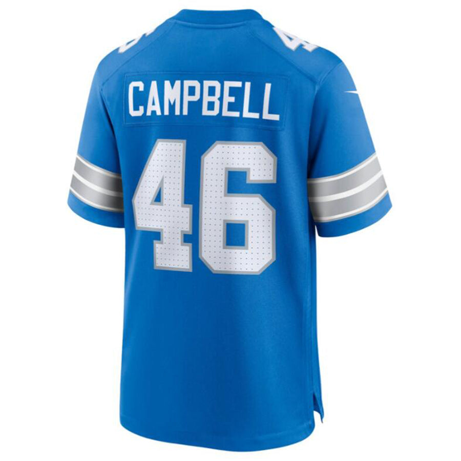 Silnrao D.Lions #46 Jack Campbell Blue 2nd Alternate Game Jersey American Stitched Jerseys